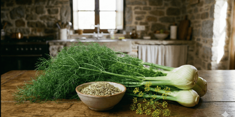 Suas sementes concentram óleos essenciais, como o anetol, que estão associados a efeitos digestivos e relaxantes