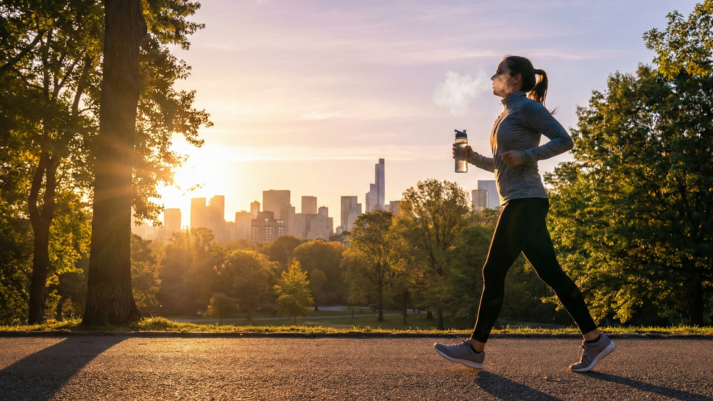 O melhor horário do dia para caminhar e reduzir a gordura abdominal, segundo a ciência