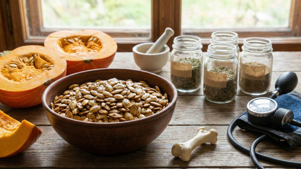 Como as sementes de abóbora protegem o sistema cardiovascular