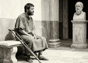 Citação do dia do filósofo estoico Epictetus: “Não são as coisas que nos perturbam, mas a opinião que temos sobre elas”