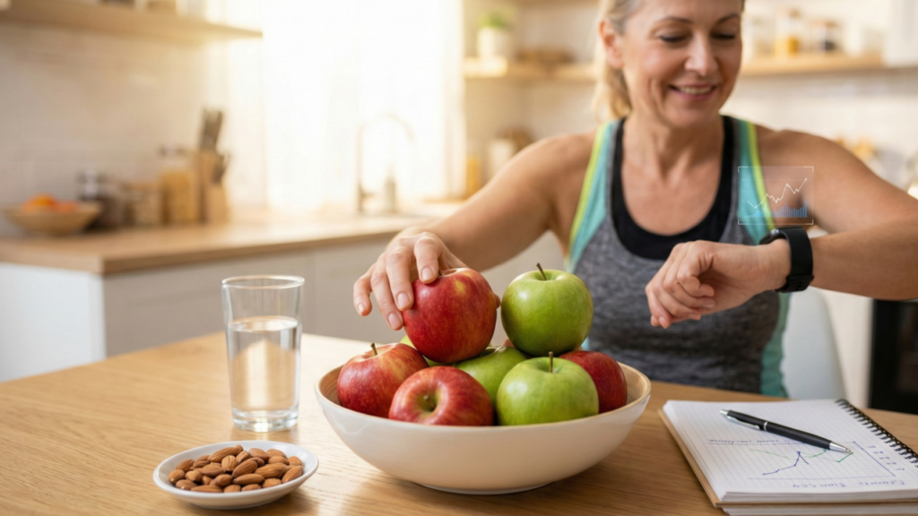 O que acontece com seus níveis de açúcar no sangue quando você come maçã todos os dias