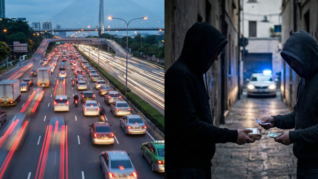 “Tráfego” e “tráfico” existem, mas são usados em contextos totalmente diferentes