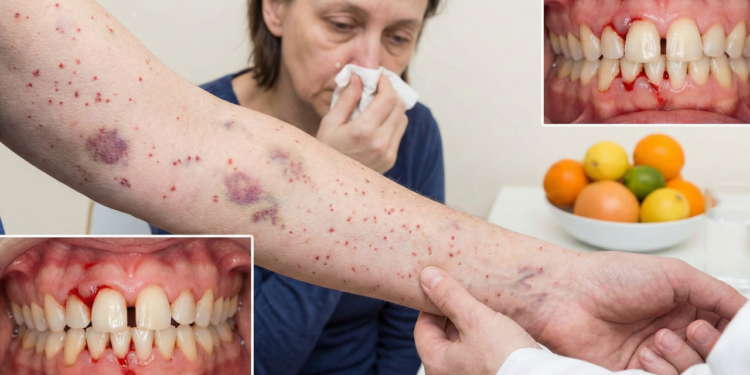 Sintomas da deficiência de vitamina C que afetam pele e imunidade