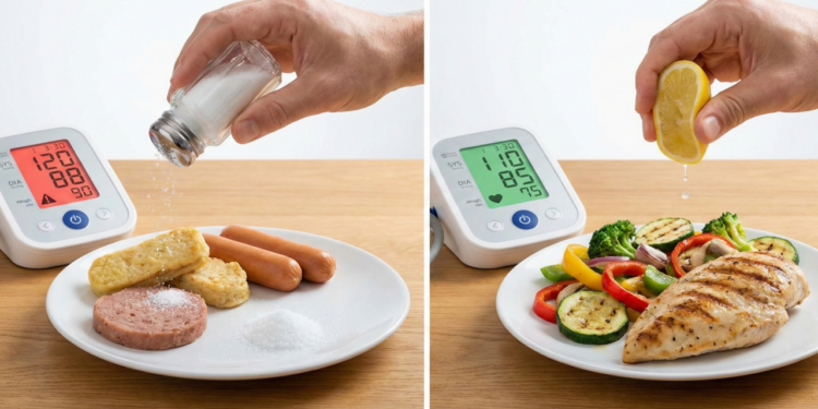 O que acontece com sua pressão arterial quando você reduz o consumo de sal no dia a dia