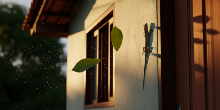 O que significa quando uma lagartixa aparece dentro da sua casa, segundo especialistas