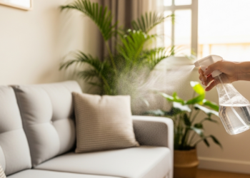 Mistura caseira fácil e rápida para limpar o sofá em instantes