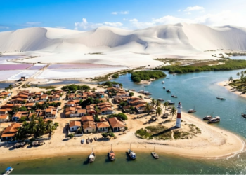 Ruas sem asfalto e dunas tão brancas quanto a neve fazem dessa vila no Nordeste, a 170 km de Natal, um destino que surpreende