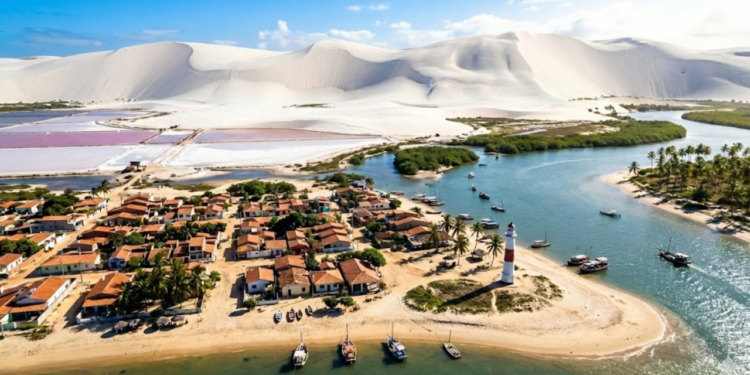 Ruas sem asfalto e dunas tão brancas quanto a neve fazem dessa vila no Nordeste, a 170 km de Natal, um destino que surpreende