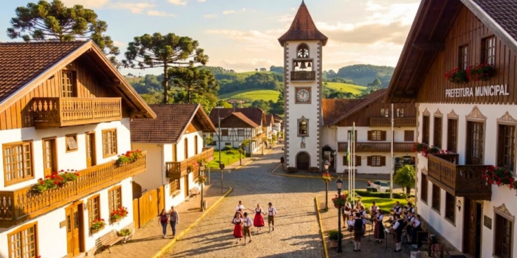 Treze Tílias é uma cidade que convida a passeios tranquilos, onde a arte e a natureza se encontram em cada esquina. / Imagem Ilustrativa