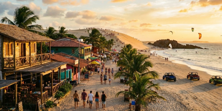 Nessa vila do Ceará, carros não entram e uma praia surreal quase desconhecida é considerada uma das mais belas do mundo