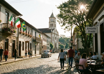 Com casas antigas inspiradas na Europa, a ‘Cidade Mais Italiana do Brasil’, encanta pela tranquilidade e qualidade de vida