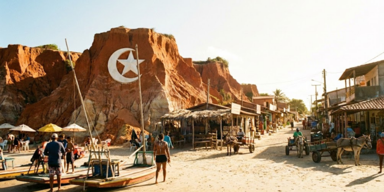 No Nordeste, uma antiga vila de pescadores se tornou famosa por uma praia de belezas arrebatadoras
