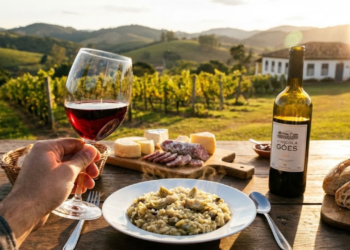 A Terra do Vinho, a 71 km de São Paulo, atrai casais pelo charme europeu e foi eleita o melhor destino gastronômico de 2025