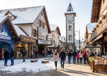 Uma cidade brasileira a 850m de altitude com neve o ano todo: fondue, cinema e 6 milhões de turistas na Serra Gaúcha