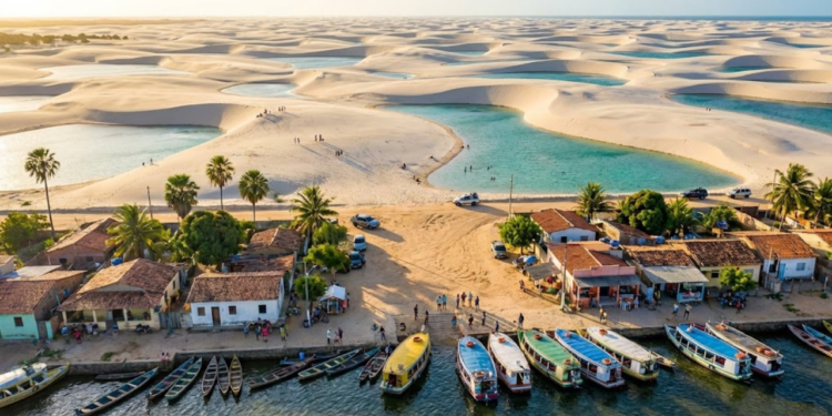 O maior campo de dunas da América do Sul esconde lagoas que somem e voltam todos os anos criando novos cenários