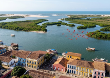 O único delta em mar aberto das Américas tem 73 ilhas e fica no litoral do Piauí