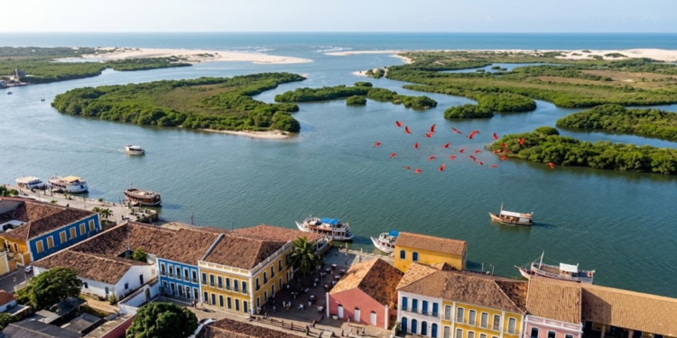 O único delta em mar aberto das Américas tem 73 ilhas e fica no litoral do Piauí