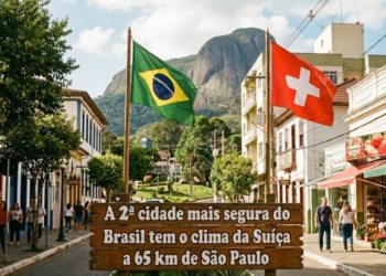 A 2ª cidade mais segura do Brasil tem o clima da Suíça a 65 km de São Paulo