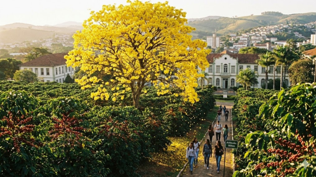 A “Atenas Mineira” onde o frio de 11 °C encontra uma universidade centenária e cafés premiados no mundo