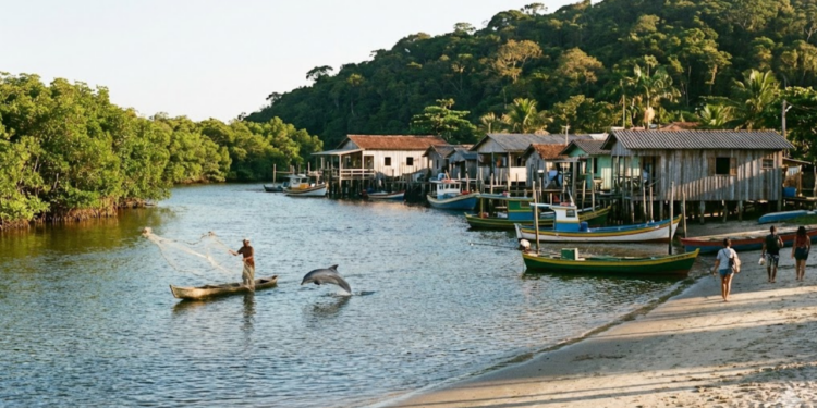 Onde os golfinhos dão as boas-vindas no paraíso selvagem mais bem preservado escondido no extremo sul de São Paulo