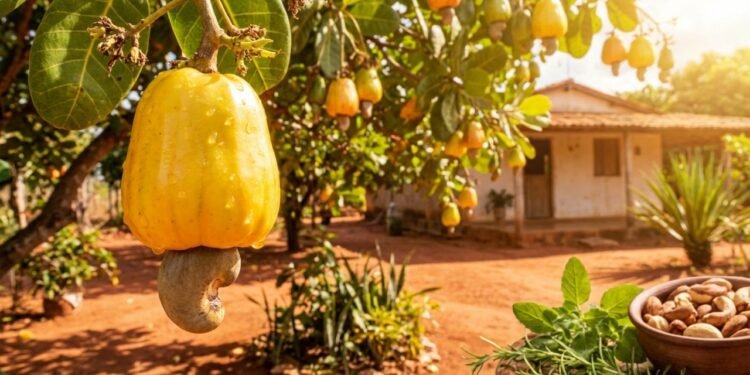 O caju, em particular, contém compostos fenólicos e flavonoides que atuam como antioxidantes