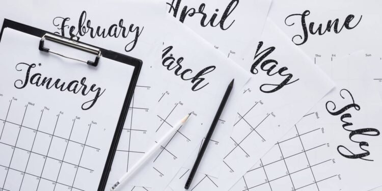 A origem histórica dos nomes dos meses do ano