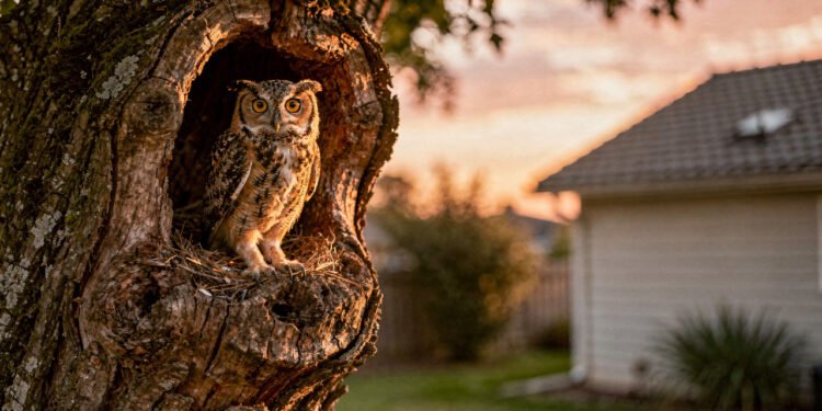 O que significa encontrar um ninho de coruja no telhado ou no jardim?