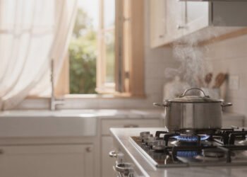 Adeus, cheiro de fritos: o truque da avó com vinagre que a química valida para limpar o ar da cozinha