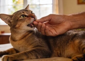 O que significa quando um gato te morde enquanto você o acaricia?