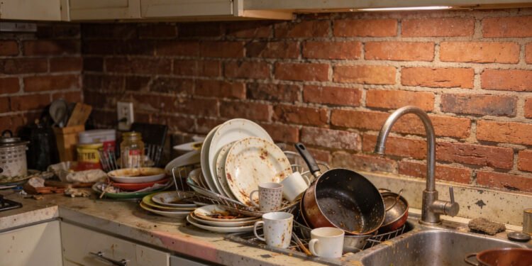 O que significa acumular louça suja na pia no dia a dia?