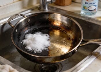 O truque que resgata o brilho da sua panela suja