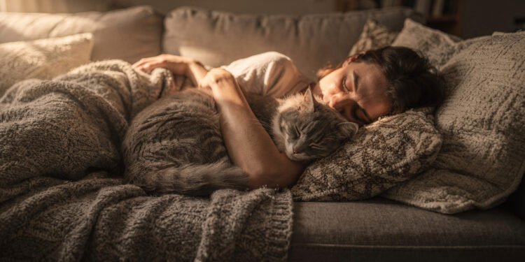 O que significa quando um gato escolhe dormir perto de você?