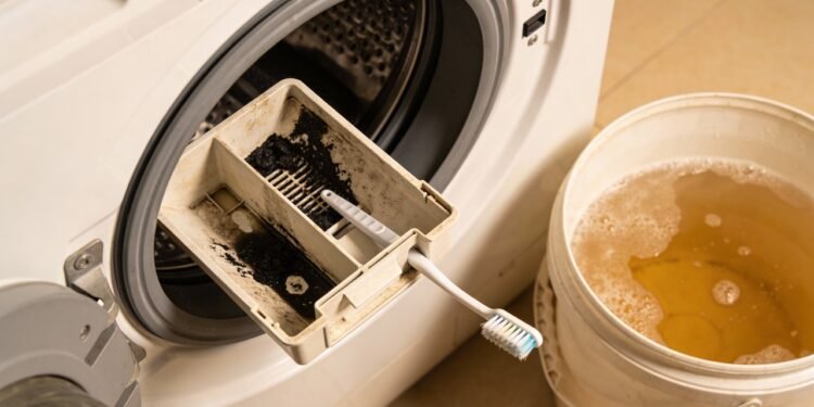 A gaveta secreta da sua máquina de lavar roupa que precisa de limpar hoje