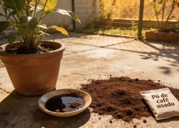 O pó de café usado que você deve colocar nos vasos para impedir o nascimento de mosquitos