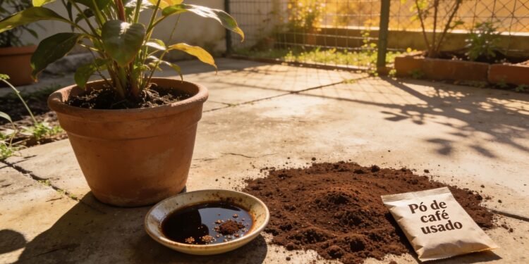 O pó de café usado que você deve colocar nos vasos para impedir o nascimento de mosquitos