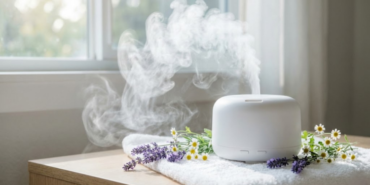 Quarto de bebê com essências suaves que remetem ao frescor e aconchego das nuvens