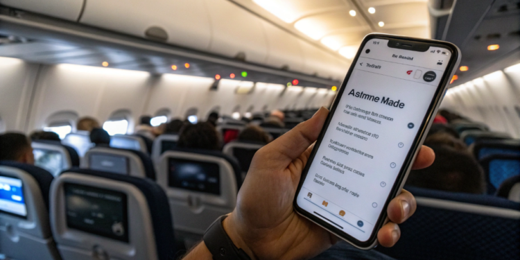 O que realmente acontece se você não ativar o modo avião durante o voo