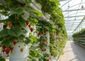 Como produzir morangos o ano todo em sistema vertical, sem agrotóxicos