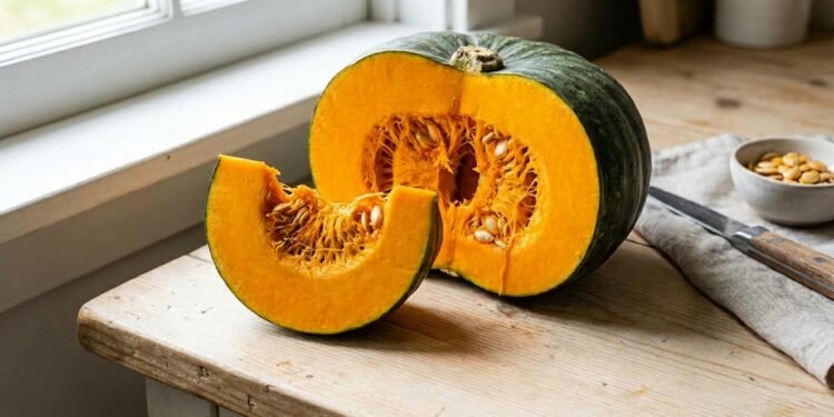 Com o objetivo de fornecer Vitamina A, a abóbora assada cria um escudo contra a perda de visão e o envelhecimento precoce do rosto