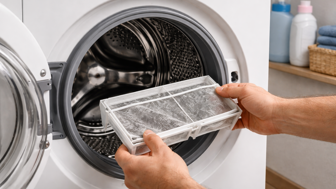 Poucas pessoas sabem por que é importante limpar o filtro da máquina de lavar regularmente