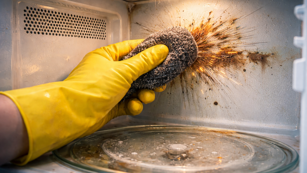 O erro que quase todo mundo comete ao limpar o micro-ondas e que pode danificar o aparelho