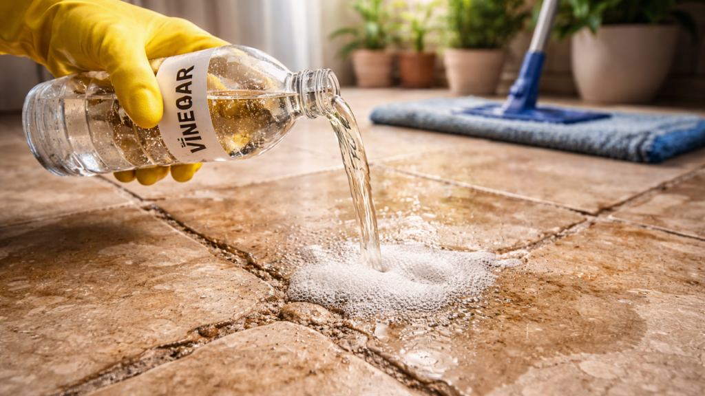 O erro que quase todo mundo comete ao limpar o piso da cozinha e que pode danificar o revestimento