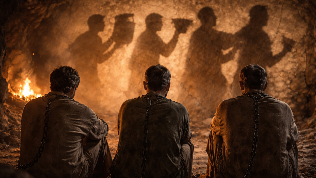 A metáfora de Platão que compara o conhecimento a sair de uma caverna e traz uma lição que atravessa séculos