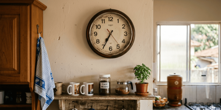 Quando um relógio para, ele deixa de acompanhar o tempo real e passa a simbolizar algo que ficou travado no caminho