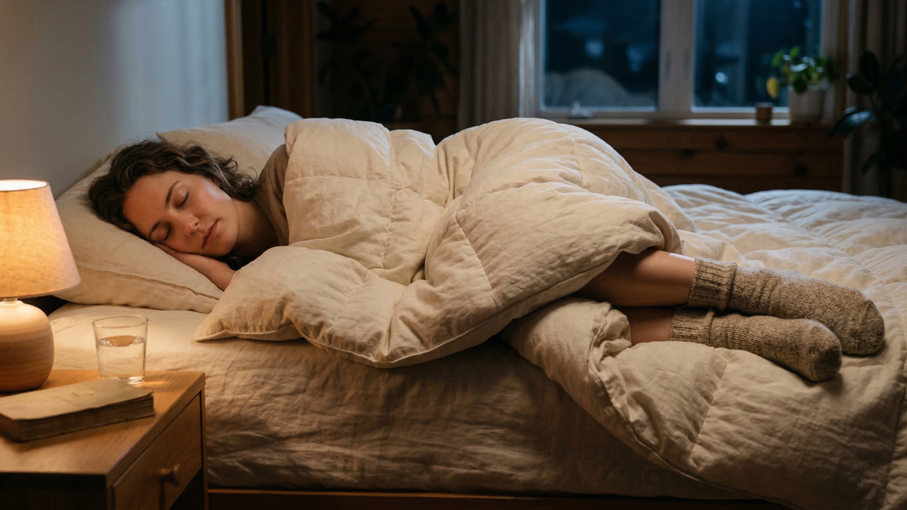 Poucos sabem o que significa dormir com meias nos pés durante a madrugada