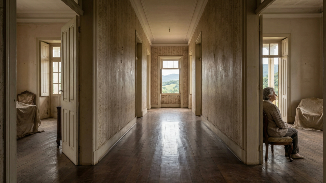 A casa mais vazia não é a que nunca teve ninguém. É aquela que já foi cheia de vida e hoje guarda apenas lembranças