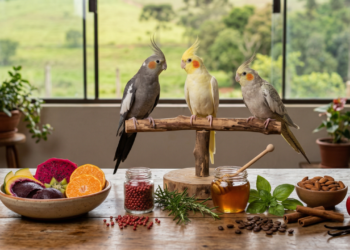 Nomes criativos para calopsita inspirados em comida que estão fazendo sucesso entre donos de aves