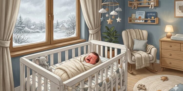 Alguns bebês podem apresentar mais agitação e choro dependendo do período em que nasceram