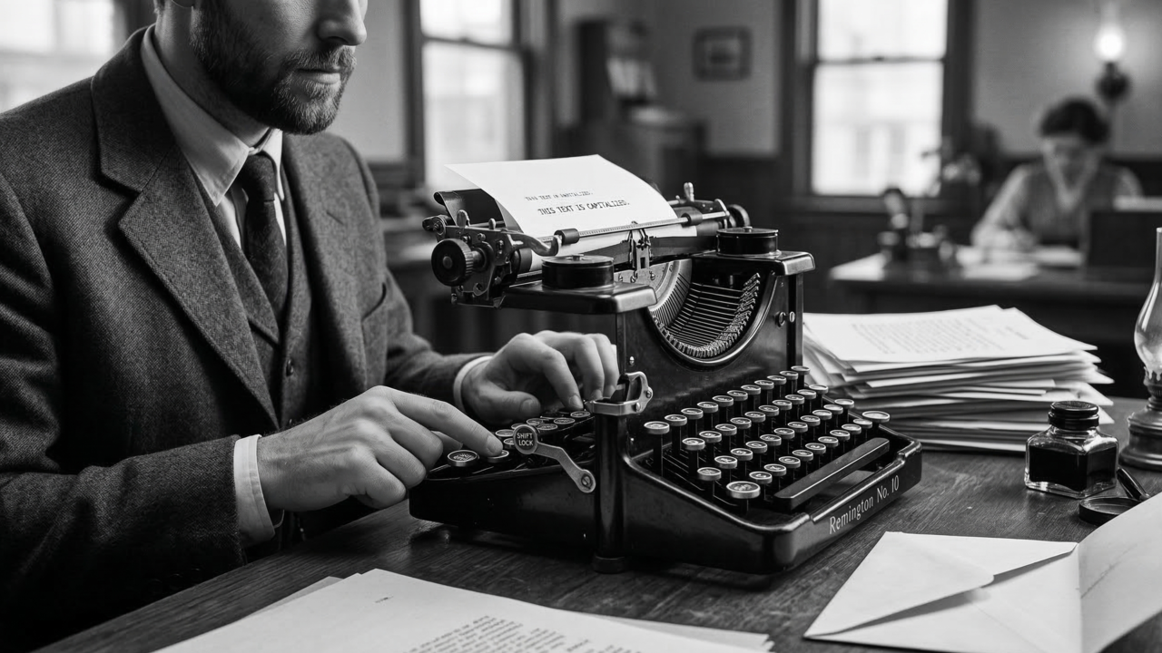 Poucos sabem, mas a tecla “Caps Lock” existe por causa das antigas máquinas de escrever