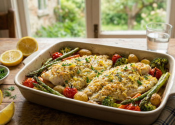 Tilápia no forno com crosta de queijo e limão siciliano, aprenda a fazer para um almoço leve e saudável